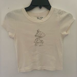 White baby tee